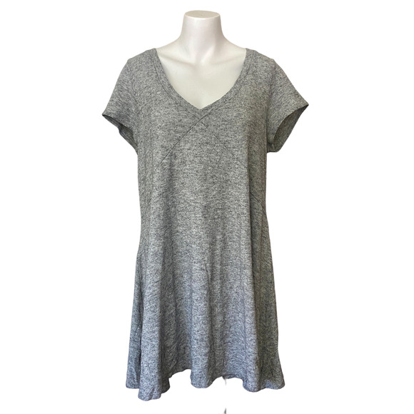 Torrid Hacci Knit Trapeze Dress in Heather Gray 1 14/16 - Picture 3 of 10